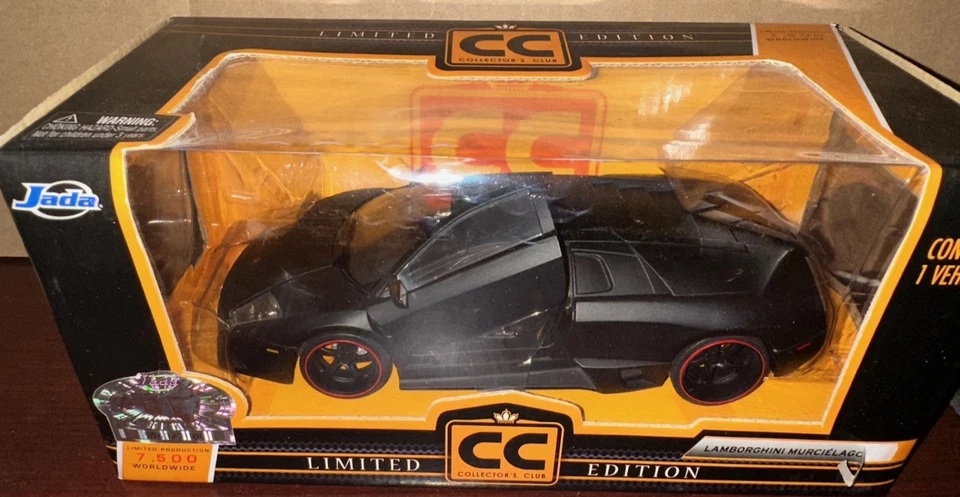 Jada Collectors Club 1/24 Limited Edition Lamboghini LP640 Black #96455 #813* - Image 1 of 1