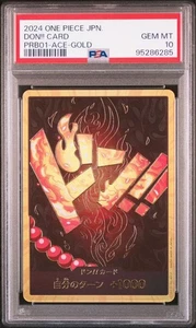 PSA10 Ace Don Card Super Parallel Gold One Piece Card Japanese - Picture 1 of 2