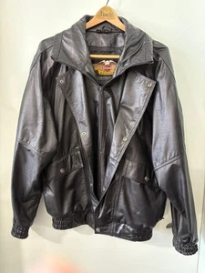 Harley Davidson Men's Leather Jacket XL Preowned (P) - Picture 1 of 11