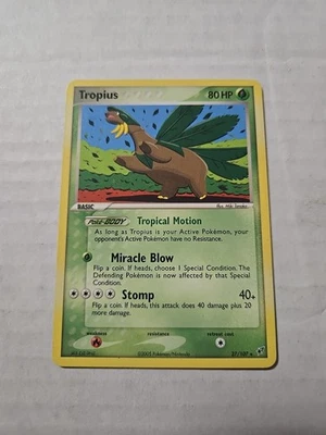 2005  Pokemon Non Holo Tropius 27/107 ex Deoxys - Image 1 of 2