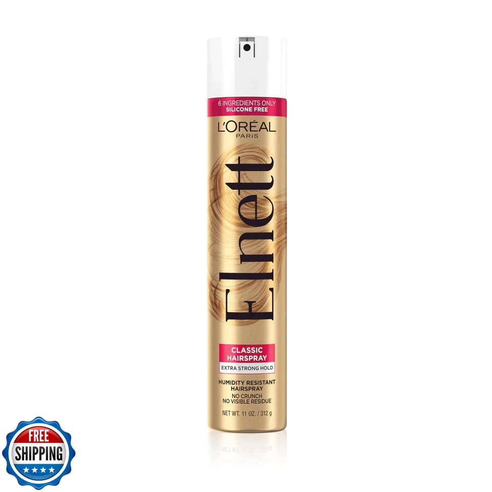 L'Oreal Paris Elnett Satin Extra Strong Hold Color Treated Classic Hairspray, - Image 1 of 4