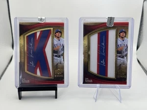 2 SUPER RARE 2009 Upper Deck Icons Lettermen Ian Kinsler Auto /10 Texas Rangers - Picture 1 of 4