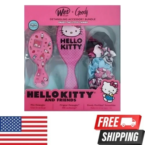 JUEGO DE CEPILLOS PARA EL CABELLO HELLO KITTY & FRIENDS WET BROCH & GOODY EDICIÓN LIMITADA Foto 1 de 2