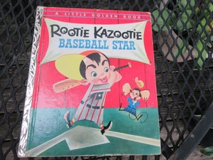 ROOTIE KAZOOTIE BASEBALL STAR 1st "A" LGB Little Golden Book #190,UNREAD VG - Picture 1 of 7