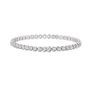 Bracciale Tennis Elegante Cubic Zirconia Grado AAA Zirconi Pietre Rodiato - Foto 1 di 2