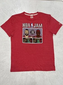 Homage NBA Jam T Shirt Men’s Medium Red Toronto Raptors Gasol Siakam - Picture 1 of 8