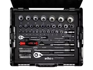 Wiha 1/4" And 1/2" Nut Driver Bit Set 60 Piece inc L-BOXX Carry Case WHA44685 - Picture 1 of 6