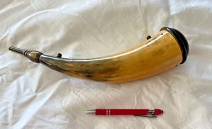 Very Fine Antique 18th Century Powder Horn Possibly Militia - Picture 1 of 6