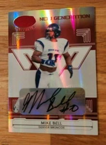 Mike Bell Rookie Card Autograph 2006 Leaf Certified Mat. Auto Factory # /110/250 - Picture 1 of 2
