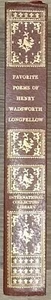 Favorite Poems of Henry Wadsworth Longfellow International Collectores Library - Picture 1 of 2