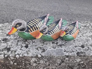 Anatre germano in legno dipinto a mano duck stockente canard colvert - Foto 1 di 1
