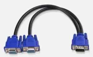113051 VGA Splitter Cable (VGA Y Cable) for Screen Duplication 1 Foot NEW - Picture 1 of 3
