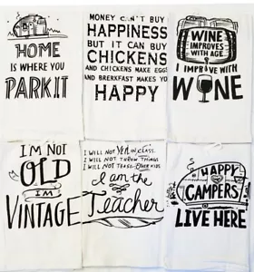 Printed Flour Sack Towels 100% Cotton Kitchen Dish Towel 28x28* Pack Of 12. - Picture 1 of 2