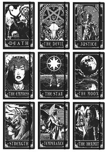 Deadly Tarot Gothic A5 Hard Cover Notebook ~ 21 x 14cm - Foto 1 di 64
