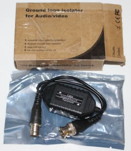 Audio Video Ground Loop Isolator Balun BNC Male to Female Converter Cable - Picture 1 of 5