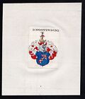Scharpfenberg Scharfenberg Wappen coat of arms Heraldik Kupferstich 17. Jh.