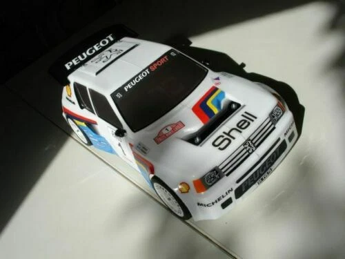 0400 - Carrozzeria body RC scala 1/10 Peugeot 205 GTI RALLY-TOURING+ALETTONE - Immagine 1 di 4