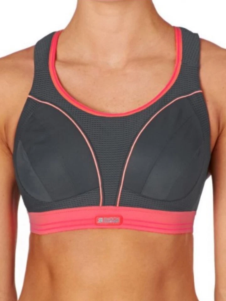 Nuevo Sujetador Deportivo Amortiguador Ultimate Run Gris/Rosa 5044 Varias Tallas Foto 1 de 4