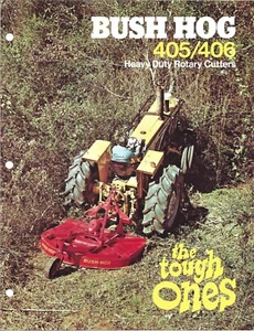 Bush Hog Model 405 & 406 Heavy Duty Rotary Cutter Showroom Sales Brochure - Picture 1 of 2