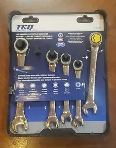 TEQ Correct Pro - 5 Pc Universal Ratcheting Wrench Set - SAE- TP85590A - Bild 1 von 1