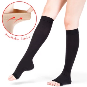 Compression Socks Men Women Medical Knee High Support Stockings Pregnancy, Nurse - Picture 1 of 14