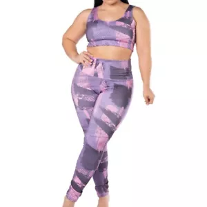 sportswear women set activewear apparel leggings fit yoga outfit clearance - Picture 1 of 2