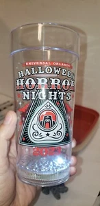 2023 Universal Halloween Horror Nights TUMBLER CUP LIGHT UP BLINKY SOUVENIR - Picture 1 of 9