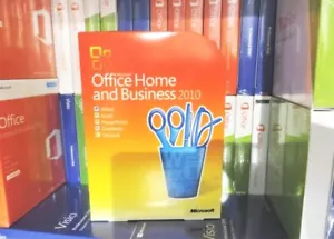 Microsoft Office 2010 Home Business DVD Word Excel Powerpoint Outlook Windows 10 - Picture 1 of 4