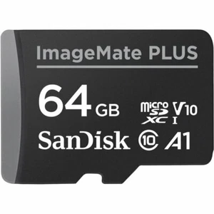 SanDisk 64GB ImageMate Plus microSDXC UHS-1  C10, V10, 4K UHD, A1 - Picture 1 of 10