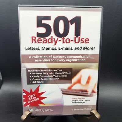 501 Ready To Use Letters, Memos, E- Mails & More CD ROM  - Image 1 of 3
