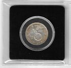 1936  5 Reichsmark Coin, 90% Silver, Nazi Germany Third Reich Swastika, VF