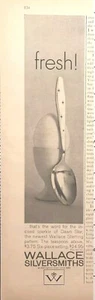 Anuncio impreso vintage 1958 Wallace Silversmiths Wallingford CT Dawn Star MCM - Imagen 1 de 5