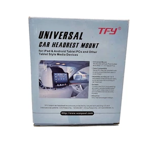 TFY Universal Car Headrest Mount Holder for iPad Android Tablet Media Devices - Picture 1 of 4