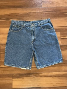 Member’s Mark Jean Shorts Blue Stonewash Relaxed Fit Jorts Dad NWT Mens Size 36 - Picture 1 of 14