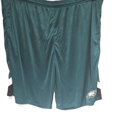 男式 Fanatics NFL 费城老鹰队大高涤纶标志足球短裤 — 第 1/4 张图片