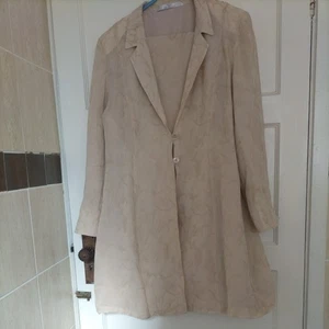 M&S M Michael Women's Suit 2 Piece Beige Size 12 USED - Picture 1 of 9