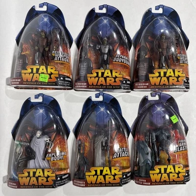 Hasbro 3.75 Star Wars ROTS - Grievous Magna Guard Neimoidian Warrior - LOTE de 6 - Imagem 1 de 2