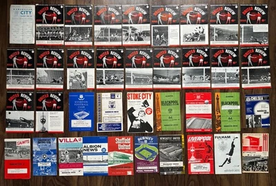 Manchester United 1966/67 Match Programs 20 Homes & 17 Aways Excellent Condition - Image 1 of 4