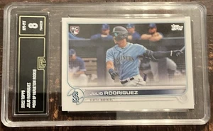 2022 TOPPS SP VARIATION #659 JULIO RODRIGUEZ RC GMA 8 NM-MINT SEATTLE MARINERS - Picture 1 of 2