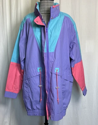 Винтажный Mariel хлопок ветровка куртка новый из старых запасов с ярлыками мульти 80-х 90-х 16 Вт - Изображение 1 из 4