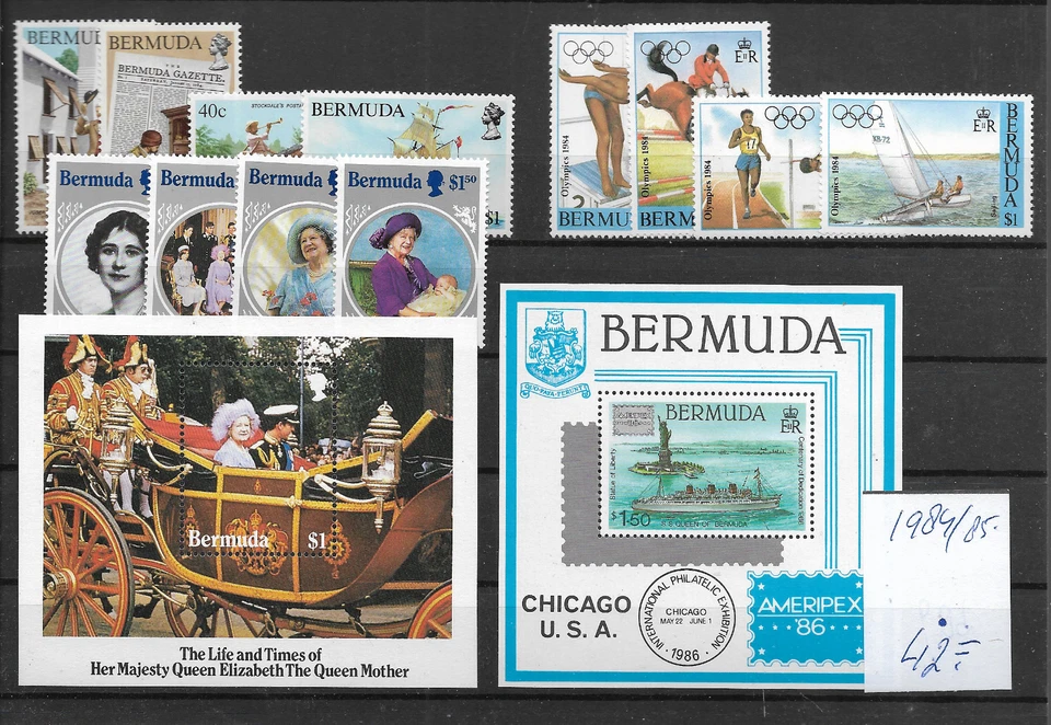 BERMUDA @  1984-85    MNH SETS  NICE PRICED @GB2154 — 第 1/1 张图片