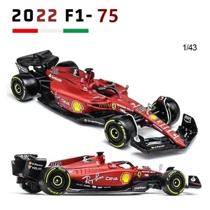 US Bburago 1:43 2022 Ferrari F1-75 F1 Modellauto #55 Sainz Diecast Modellauto A - Bild 1 von 5