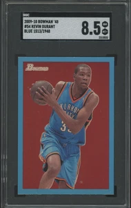 2009 Bowman '48 Kevin Durant #54 blu /1948 SGC 8,5 OKC Thunder - Foto 1 di 2