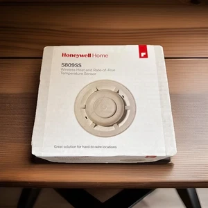 Brandneu Honeywell 5809SS kabelloser fester Wärme- und Steiggeschwindigkeitstemperatursensor - Bild 1 von 4