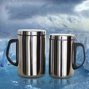 350/500ml Stainless Steel Vacuum Flask Water Bottle Coffee Travel Mug Cup Silver - Picture 1 of 38