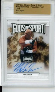 2022 Blattvibration Mike Tyson klar AUTO umhüllt Autogramm Proof 1/1 - Bild 1 von 1