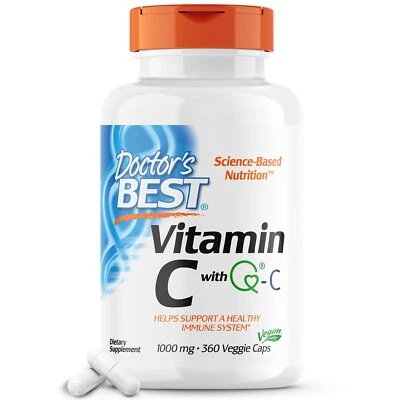 Doctor's Best Vitamina C con Q C 1000 mg 360 unidades vegano no transgénico sin gluten Foto 1 de 4
