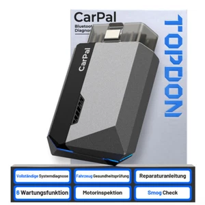 🔥TOPDON Carpal-E KFZ OBD2 Diagnosegerät Scanner Alle System 6Services Bluetooth - Bild 1 von 9