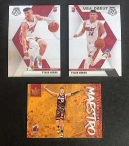 Tyler Herro Rookie Lot of 3x - Panini Court Kings Maestro, Mosaic RC, NBA Debut - Bild 1 von 11