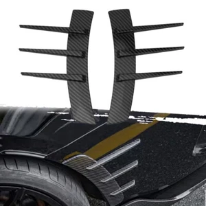 2pcs Car Side Stickers Leaf Panel Trims Simulate Shark Gills Flanks Accessories - Imagen 1 de 13